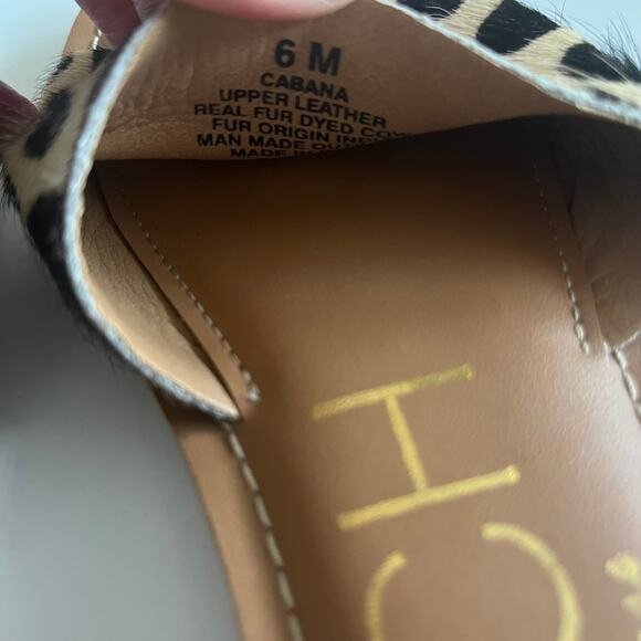 Matisse Beach 'Cabana' Women's 6 Cheetah Calf Hair Slide Leopard Beach - Picture 6 of 7